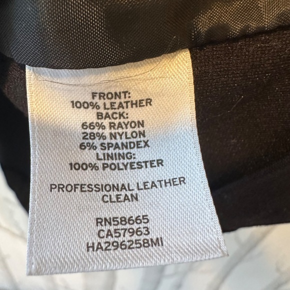 NWT Halogen Nordstrom Black LEATHER Top Size Small - Picture 5 of 7